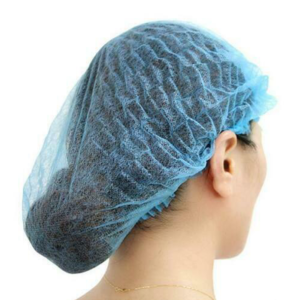 Non-woven Cap Hat Disposable Head Hair Cover Cap, 1PC Anti Dust Spa Stretch Hat, Medical Workwear ($0.25/pc)(blue) #9